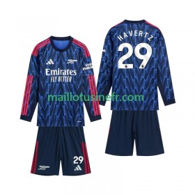 Maillot de Foot Arsenal Havertz 29 Extérieur 2025-26 Manches Longues - Enfant